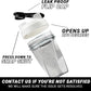 HELIMIX 1.5 Vortex Blender Shaker Bottle Holds Upto 20oz | No Blending Ball or Whisk | USA Made | Portable Pre Workout Whey Protein Drink Shaker Cup | Mixes Cocktails Smoothies Shakes | Top Rack Safe