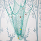 Rosoz Nature Fish Net Wall Decoration with Shells, Ocean Themed Wall Hangings Fishing Net Party Decor for Pirate Party,Wedding,Photographing Decoration