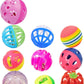 10-Pack Colorful Cat Toy Balls with Bells for Indoor Cats and Kittens (1.5'' - 2.3'', Cat Toys Mega Set)