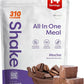 310 Nutrition All-In-One Meal Replacement Shake Powder - Plant-Based Protein Smoothie Blend w/High Fiber, Probiotics & Adaptogens - Low Carb, Vegan, Keto & Paleo Friendly - Mocha - 14 Srv