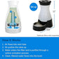 PetSafe Healthy Pet Water Station - Small, 64 oz Capacity - Gravity Pet Water Fountain, Automatic Cat Water Fountain, Dog Water Fountain, Water Dispenser - Removable Stainless Steel Bowl Included