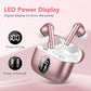 Wireless Earbuds, 2025 New Bluetooth 5.4 Headphones HiFi Stereo with 4 ENC Mic, 40H Mini Ear Buds In-Ear Noise Cancelling Earbuds with LED Screen, Ultra Light USB-C Bluetooth Earphones for Android iOS