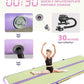 Inflatable Air Gymnastics Mat Training Mats with Air Pump 4/8 inches Thickness Gymnastics Tracks for Home Use/Tumble/Gym/Training/Cheerleading/Yoga/Beach/Park/Water