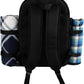 apollo walker Picnic Backpack Bag for 2 Person with Cooler Compartment, Detachable Bottle/Wine Holder, Fleece Blanket, Plates and Cutlery Set