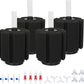 ALEGI 4pcs Large Aquarium Sponge Filter with Suction Cups, Check Valves for Breeding Fry Betta Shrimp Fish Tank (X-Large for 40-80 Gal 4 Pcs)