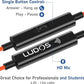 LUDOS Clamor Wired Earbuds in-Ear Headphones, 5 Years Warranty, Earphones with Microphone, Noise Isolating Ear Buds, Memory Foam for iPhone, Samsung, School Students, Kids, Women, Small Ears - Coral
