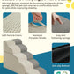 Dog Step for Bed, Dog Stair 5-Step 35D Pet Stair 19.7" H for High Bed or Sofa Non-Slip Balanced Pet Step Indoor, Beige