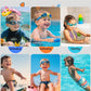 Hearprotek 3 Pairs Swimming Ear Plugs for Kids, Soft Silicone Reusable Waterproof Earplugs for Toddlers Bathing Swimming and Other Water Sports(Blue/Orange/Green)