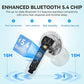 EarFun Air Life Wireless Earbuds, 12mm Driver with Deep Bass, Bluetooth 5.4 in-Ear Earbuds, 4 Mics AI ENC Call, 35H Playtime, 30 Preset EQs Via App, Comfortable Fit, Fast Charging, IPX5 Waterproof