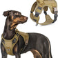 rabbitgoo Tactical Dog Harness for Large Dogs, No Pull Military Service Vest with Handle & Molle, Easy Control for Training Walking, Adjustable Reflective Straps, Brown, L