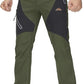 TACVASEN Men's Skiing Snow Pants Fleece Lined Waterproof Winter Insulated Hiking Pant for Outdoor Work Hunting Cargo