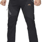 TACVASEN Men's Skiing Snow Pants Fleece Lined Waterproof Winter Insulated Hiking Pant for Outdoor Work Hunting Cargo