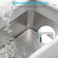 XL Stainless Steel Cat Litter Box with High Sided Lid for Big Cats, 23.5"L x 15.5"W x11.8"H, Metal Kitty Litter Tray with Scoop and Filter Pedal, Leak-Proof,Odorless,Non-Stick,Easy Cleaning