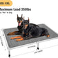 Veehoo Chew Proof Elevated Dog Bed - Cooling Raised Pet Cot - Silver Aluminum Frame and Durable Textilene Mesh Fabric, Unique Designed No-Slip Feet for Indoor or Outdoor Use, Black Silver, XX Large