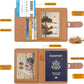 Melsbrinna Rfid Passport Holder for Travel women/Men, Cute Passport Wallet Rfid Blocking Card Slots, Rfid Passport Cover/CaseTravel Wallet, Passport Book Holder (1, LG BROWN)