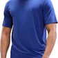MIER Men's Dry Fit Workout T-Shirts Athletic Running Tee Short Sleeve Crew Neck Gym Tops, Polyester, Moisture Wicking