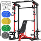 MAJOR FITNESS Drone3 Power Rack, Multi-Function Home Gym Squat Rack with Pull-Up Bar, Cable Crossover & J-Hooks, Heavy-Duty Steel Frame for Maximum Stability & Strength Training