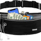 USHAKE Slim Running Belt, Workout Fanny Pack for Men Women,Exercise Waist Pack for Apple iPhone Holder, Runner Belt for Running Walking Cycling Camping Gym
