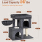 Cat Tree with Large Top Perch, 21.6in Cat Tower with Big Hammock and Dual Condos, All-in-one Cat Activity Center
