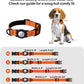 TagME Airtag Dog Collar,Waterproof Reflective Pet Collar with Airtag Holder,Soft Padded and Double D-Rings for Medium Dogs,Orange