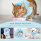 Cat Recovery Collar, Soft Adjustable Cat Cone Alternative, Lightweight Waterproof Fasteners Collars for Cats Kittens Puppies, After Surgery Stop Licking and Daily Use (Gray Blue, (Neck5.5-9.8"))
