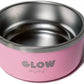 Dog Bowl, 64 oz Light Pink Stainless Steel Pet Bowl, Vacuum Insulated to Keep Water Cool, Non-Slip, Stylish and Functional, Easy to Clean Pet Bowl