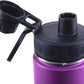 DRINCO Stainless Steel Water Bottle Spout Lid Vacuum Insulated Double Wall Water Bottle Wide Mouth (40oz 32oz 22oz 18oz 14oz) Leak Proof Keep Cold Sport Camping Hiking (22 oz, 22oz Purple)