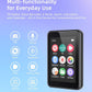 64GB Music Player with Bluetooth 5.3, 2.4" Portable MP3 Player with Speaker, FM Radio, Voice Recorder, E-Book, Full Touch Screen, Supports up to 256GB (Earphones Included)