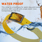 Dogline Biothane Waterproof Dog Collar Strong Coated Nylon Webbing with Black Hardware Odor- Proof for Easy Care Easy to Clean High Performance Fits Small Medium or Large Dogs, Treasure Gold