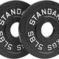 Steel Weight Plates 85LB Set - Olympic 2 inch Center Premium Coating 2x 25lb, 10lb, 5lb, and 2.5lb for Olympic Weight Lifting Barbells