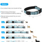 Upgraded AirTag Dog Collar, IP68 Waterproof Air Tag Dog Collar Holder, Reflective, Ultra-Durable, Comfortable Padded, Heavy Duty Dog Collars for Small Medium Large Dogs (XS (10.25"-13")), LightBlue