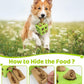 Interactive Puzzle Dog Toy Encourage Natural Foraging Skill, Durable Dog Enrichment Toy Snuffle Cube Cloth Strip with Hide & Seek Food, Slow Feeder for Mind Stimulate & Stress Relief (Green)