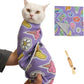 27.6" Cat Grooming Wrap,Self-Adherent Cat Wrap for Cutting Nails,Anti-Escape Cat Swaddle Wrap,Multifunctional Anti-Scratch Cat Restraint Wrap for Medicine,Nail Clipping,Ear Cleaning(Within 15lbs)