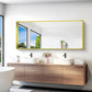Gold Bathroom Mirror, 72x30 Inch Rectangular Framed Mirror, Large Wall Mounted Bathroom Vanity Mirror Over Sink for Bedroom,Restroom, Living Room, Hangs Vertically or Horizontally