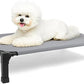 Heeyoo Elevated Dog Bed, Cooling Raised Pet Cot with Chew Proof Washable Breathable Mesh and Metal Frame, Portable Dog Cot Bed with No-Slip Feet for Outdoor or Indoor Use