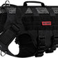 OneTigris No Pull Tactical Dog Harness for Medium Dog, Aire Mesh Dog Vest Harness, Breathable Military Dogs Molle Vests with Handles, Service Dogs Vest for Walking Hiking Training (M, Black)