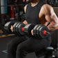 Adjustable Dumbbell Set, 5-44 lbs Free Weight Set with Connector for Barbell, Dumbbells, Push-Up Options, Fitness Exercises for Home Gym Suitable Men/Women
