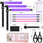 Pilates Bar Kit with Resistance Bands,Pilates Bar with Stackable Bands Workout Equipment for Legs,Hip,Waist and Arm,Exercise Fitness Equipment for Women & Men Home Gym Yoga Pilates