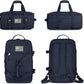 ETRONIK Gym Bags for Men Women, Military Travel Duffle Bag Backpack with Shoe Compartment, 3 in 1 Carry on with Wet Pocket, Weekender Overnight Range Backpack for Workout Football Gym, Blue