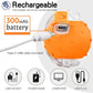 Interactive Cat Toys Ball for Indoor Cats, Automatic Agile Rolling Cat Ball with Elastic Mesh Tail, Bird Chirping & Motion Activated, 2 Tail Accessories, Kitten Toy for Bored (Orange)