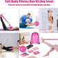 pilates essentials kit for home workouts, pink pilates equipment set with pilates Rings, yoga ball, instructions, workout bands resistance for women-better pilates ring and ball set for beginners