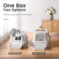 XL Stainless Steel Cat Litter Box with Easy-Open Lid, AOTRUTII Enclosed Metal Litter Box for Big Cats, Front Entry & Top Exit, High Sided, Anti-Leak, Non-Stick, Easy to Clean, Includes Scoop