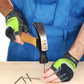 HANDLANDY Fingerless Work Gloves for Men Utility Padded Half Finger Driving Working Gloves (Large, Green)