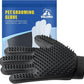 Pet Hair Remover Glove - Gentle Pet Grooming Glove Brush - Deshedding Glove - Massage Mitt with Enhanced Five Finger Design - Perfect for Dogs & Cats with Long & Short Fur - 1 Pack (Right-hand), Black