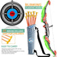 TEMI Bow and Arrow Set for Kids - Archery Toy Set - LED Light Up with Suction Cup Arrows, Target & Quiver, Indoor and Outdoor Toys for Children Boys Girls