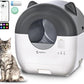 Self Cleaning Litter Box,76L Automatic Cat Litter Box Self Cleaning with APP Control,Low Noise,Safety Protection,Roll Garbage Bags,Deodorizer and Cleaning Brush for Multiple Cats