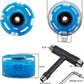 FREEDARE Roller Skate Wheels 54mm/58mm and Bearings Indoor Outdoor Luminous Light Up 83A with T Tools for Double Row Skating and Skateboard (8 Pack)