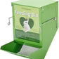 Metal Small Animal Feeder with Lid, Heavy Duty, Large Capacity Food Dispenser, Great for Rabbits, Guinea Pigs, Chinchillas and Other Small Animals. (4.6 inch, Green)