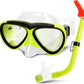 GreenLF Kids Snorkel Set, Anti-Fog Snorkeling Mask with Nose Covers for Youth Junior Child, Boys & Girls Age 5-12, Semi-Dry Diving Scuba Swimming Goggles Gear Packages