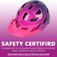 Kids Bike Helmet,Bavilk Kids Boys Girls Bike Helmets with LED Light Detachable Visor Children Youth Teen Multi-Sport for Skating Cycling Scooter Skateboard Adjustable & Lightweight 19.7"-22.4"